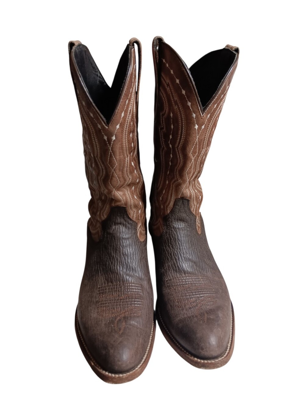 J.B. Dillon Leather Cowboy Boots